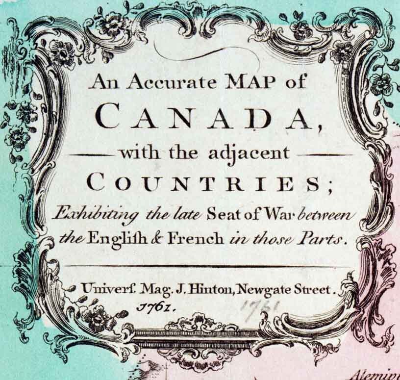 1761 Map of Canada Etsy