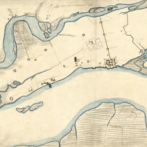1782 Map of Saint Augustine Florida