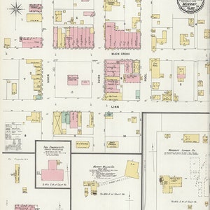 1897 Map of Murray Calloway County Kentucky