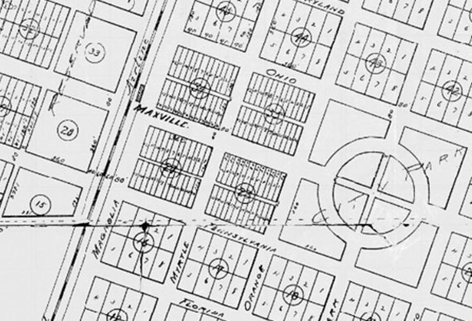 1911 Map of Maxville Florida Jacksonville Etsy