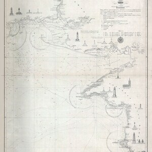 1835 Seekarte der Schwarzmeer-Westküste Ukraine Odessa Snake Island