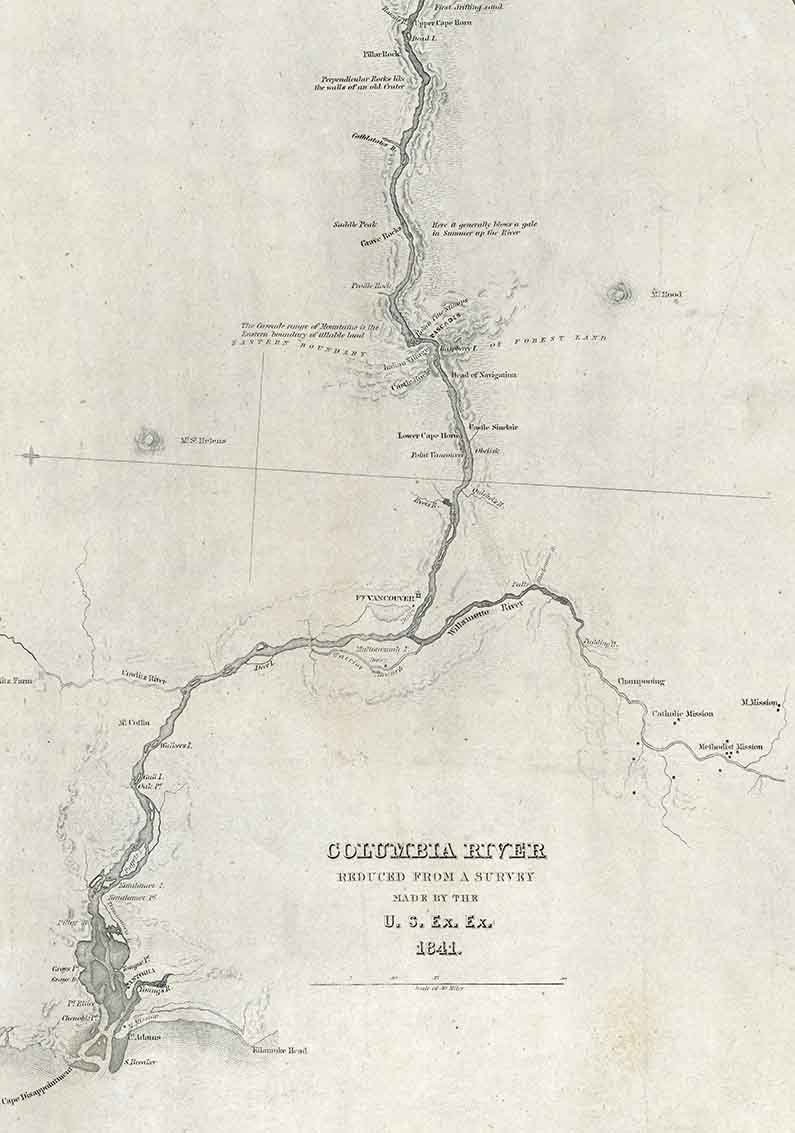 1841 Map of the Oregon Territory - Etsy