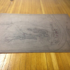 Reprodução do mapa da cidade de Nemacolin Pa de 1921