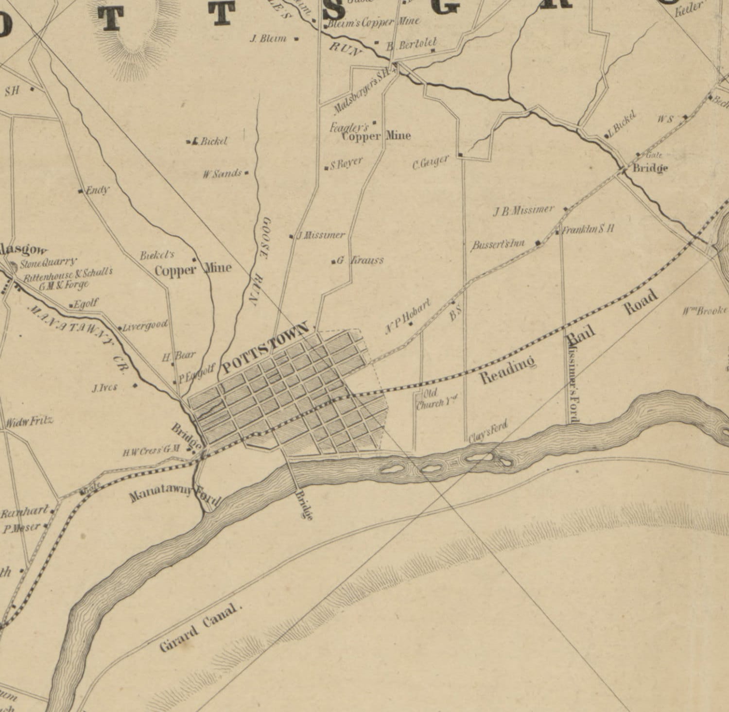 1849 Map of Montgomery County PA From Original Surveys Etsy UK