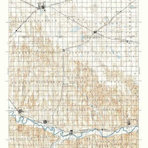 1896 Topo Karte von Holdrege Nebraska Orleans Wilcox