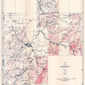 1910 Carte des champs de pétrole du sud-ouest de la Pennsylvanie, comté de Greene, Washington Allegheny