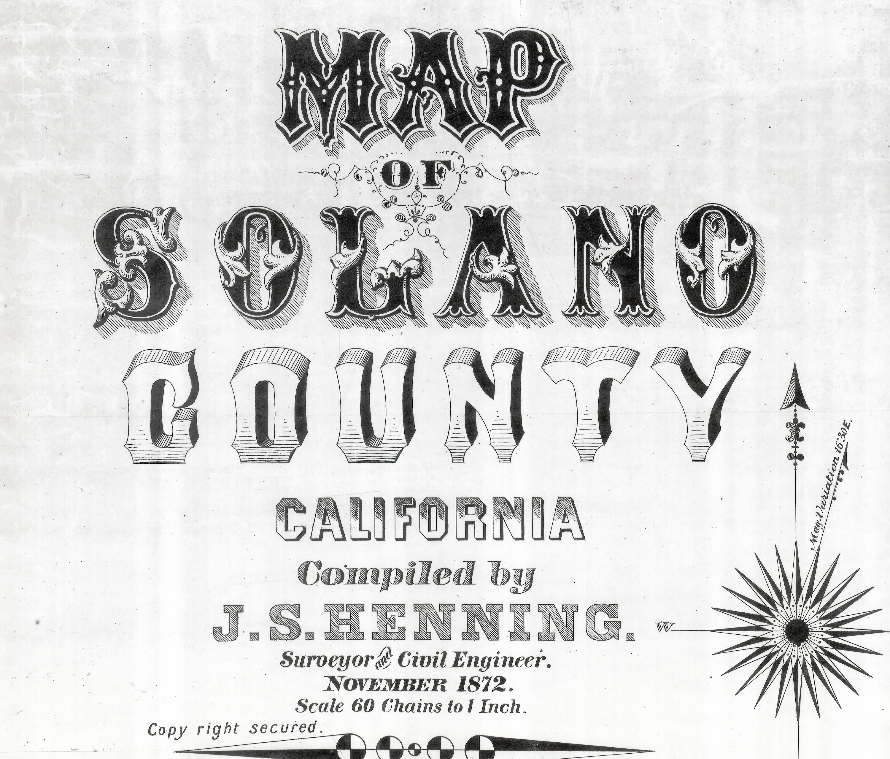 1872 Map of Solano County California - Etsy Israel