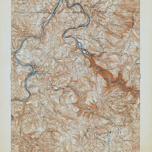 Mapa topográfico de 1902 del cuadrilátero de Morgantown, Virginia Occidental