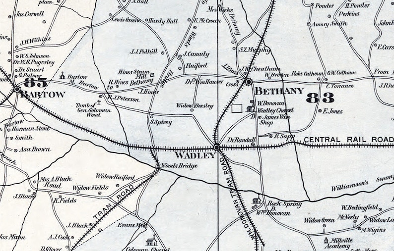 1879 Map of Jefferson County Louisville Reproduction Etsy