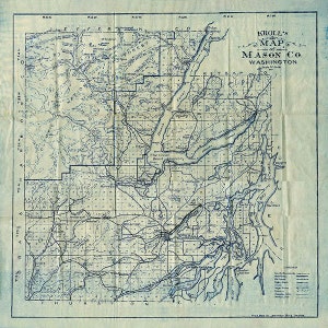 1917-Karte von Mason County Washington