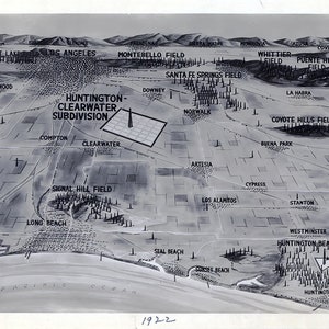 1922 Los Angeles Kalifornien Region Ölfeldern Schoen Schoenen Beach