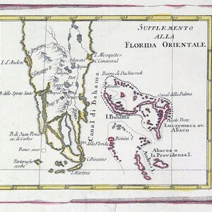 1778 Map of Southern Florida