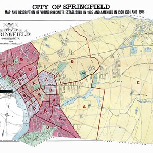 1905 Map of Springfield Massachusetts