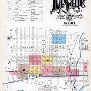 1888-Karte von La Salle, Illinois