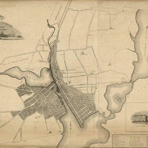 1823 Map of the town of Providence Rhode Island
