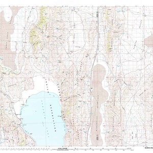 1984 Carte topographique de la pyramide du lac Kumiva Peak, Nevada NV