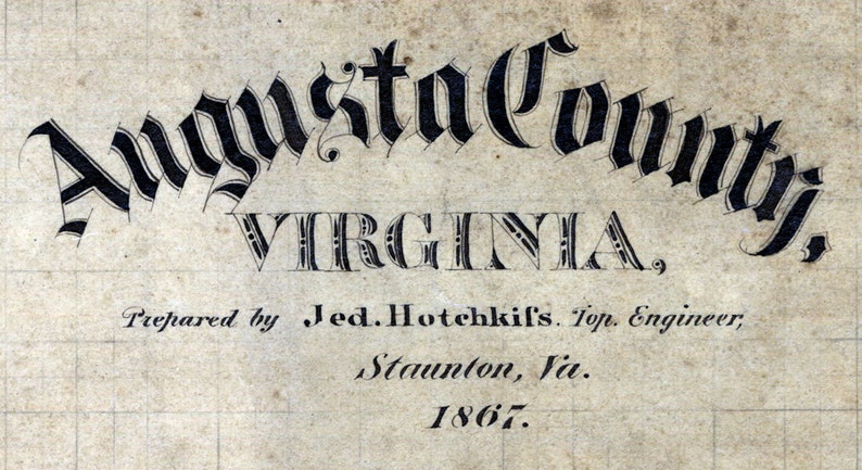 1867 Map of Augusta County Virginia - Etsy