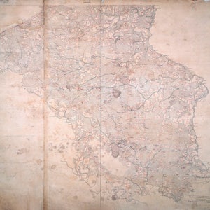 1863 年ノースカロライナ州バーティ・ハートフォードとノーサンプトン郡の地図
