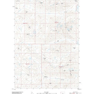 Carte topographique 2018 du mont Moran, comté de Teton, Wyoming Lake, solitude
