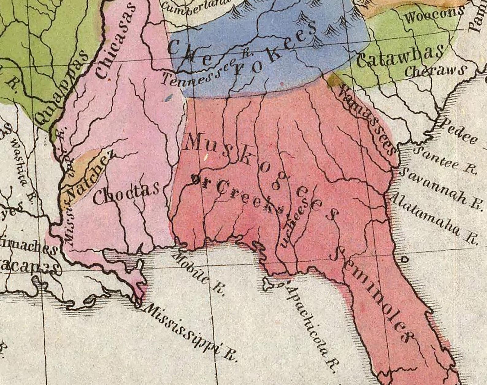 1836 Map of Indian Tribes of North America by Albert Gallatin - Etsy