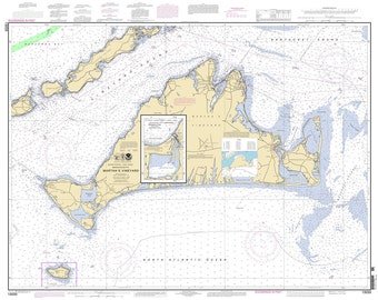 Mapa żeglarska Martha's Vineyard z 2011 r.
