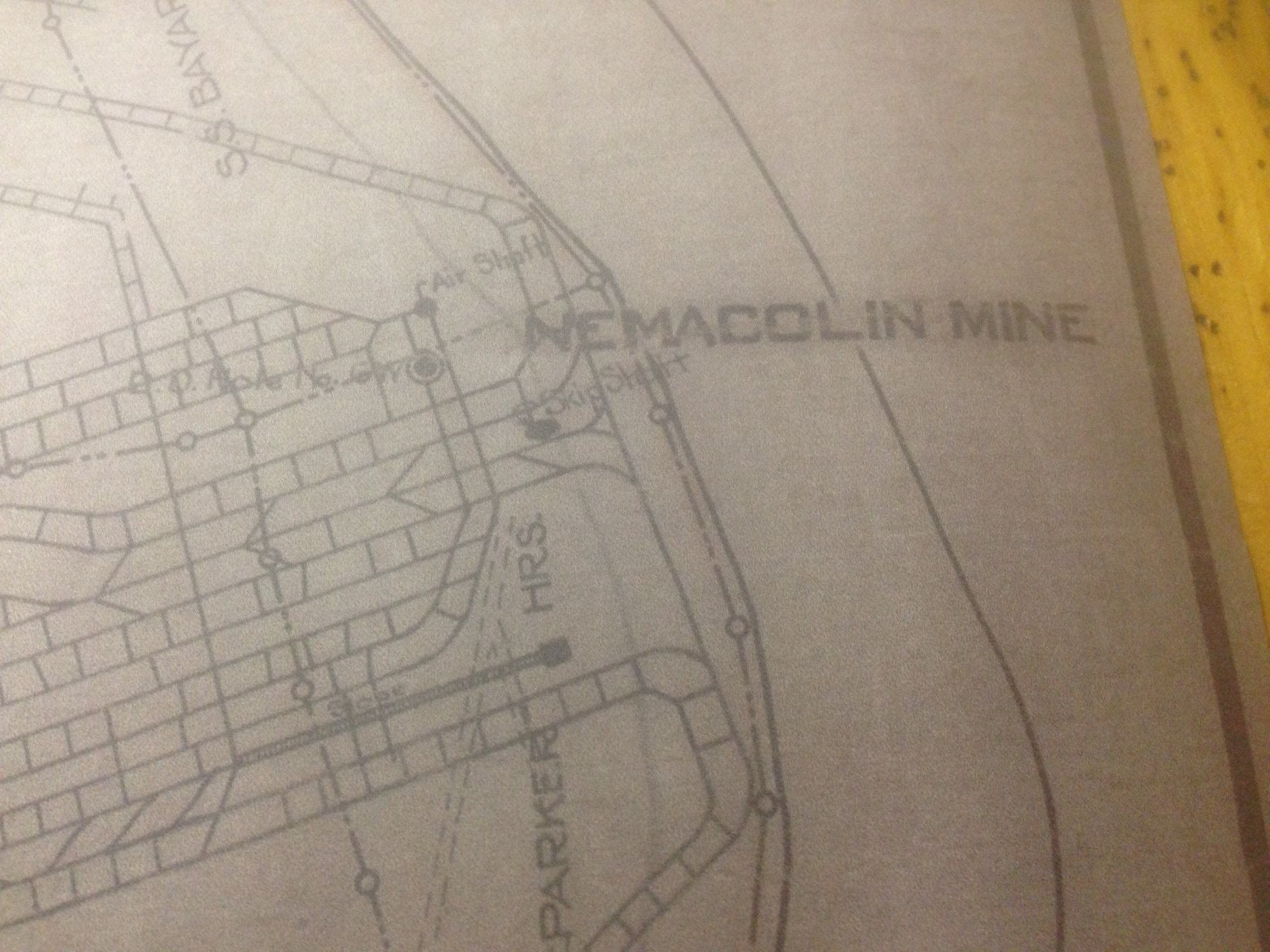 1920 Nemacolin Mine Map Carmichaels Greene County Pa Etsy