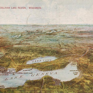 Genfer See Panorama Waldorf County Wisconsin