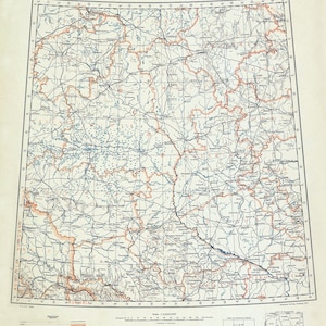 1919 Landkarte von Kiev Ukraine Großregion Kyiv