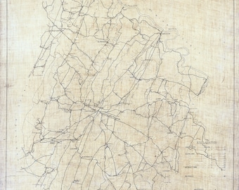 1919 Map of Bradley County Tennessee