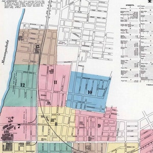 1889 Town Map of McKeesport Allegheny County Pennsylvania image 3