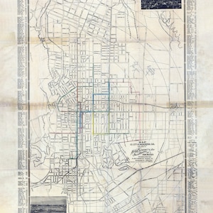 1904 Map of Pasadena California