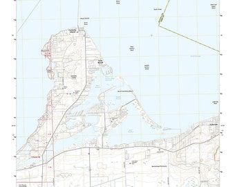 Map Of Catawba Island Ohio Catawba Island Map | Etsy Hong Kong