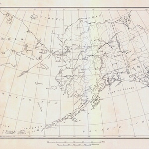 1916 Map of Alaska