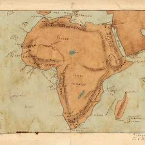 1856 Map of Africa