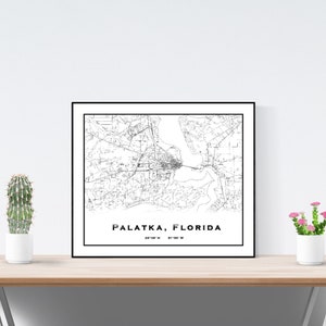 Palatka Florida-kaart
