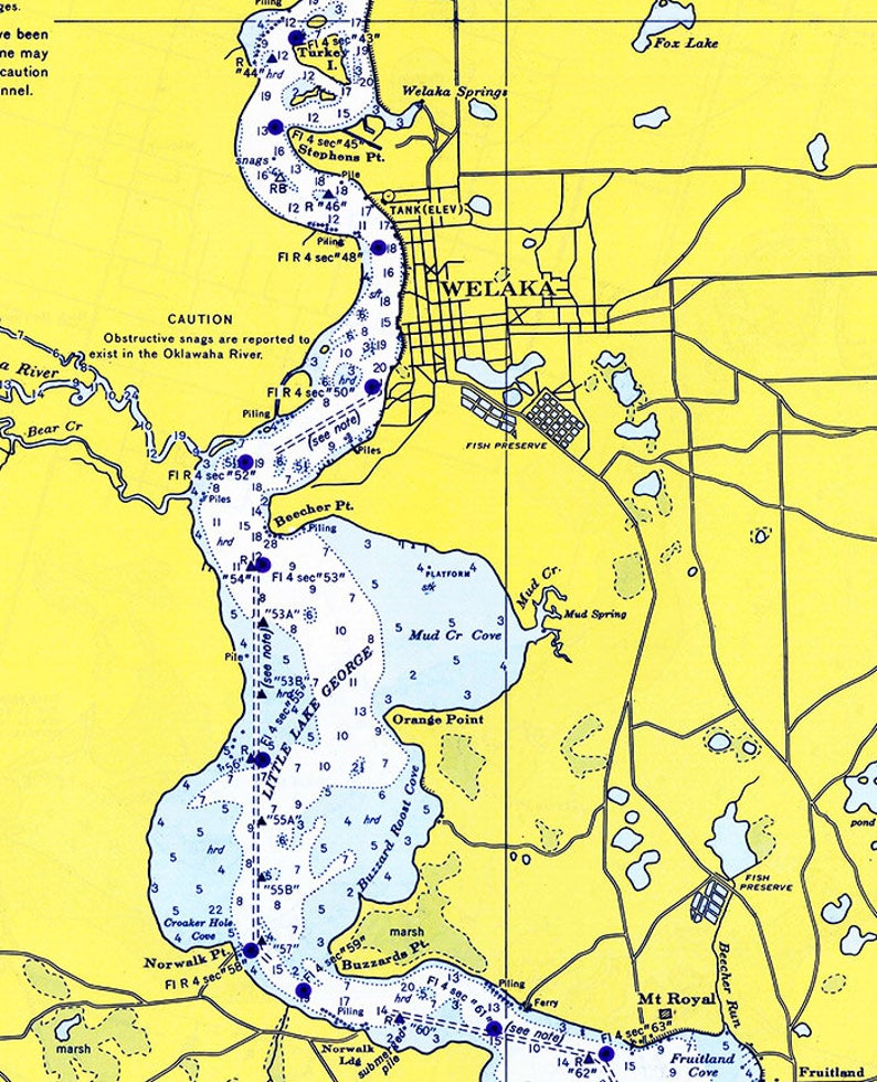 1968 Map of St Johns River Dunns - Il 794xN.1833537261 Hftp 