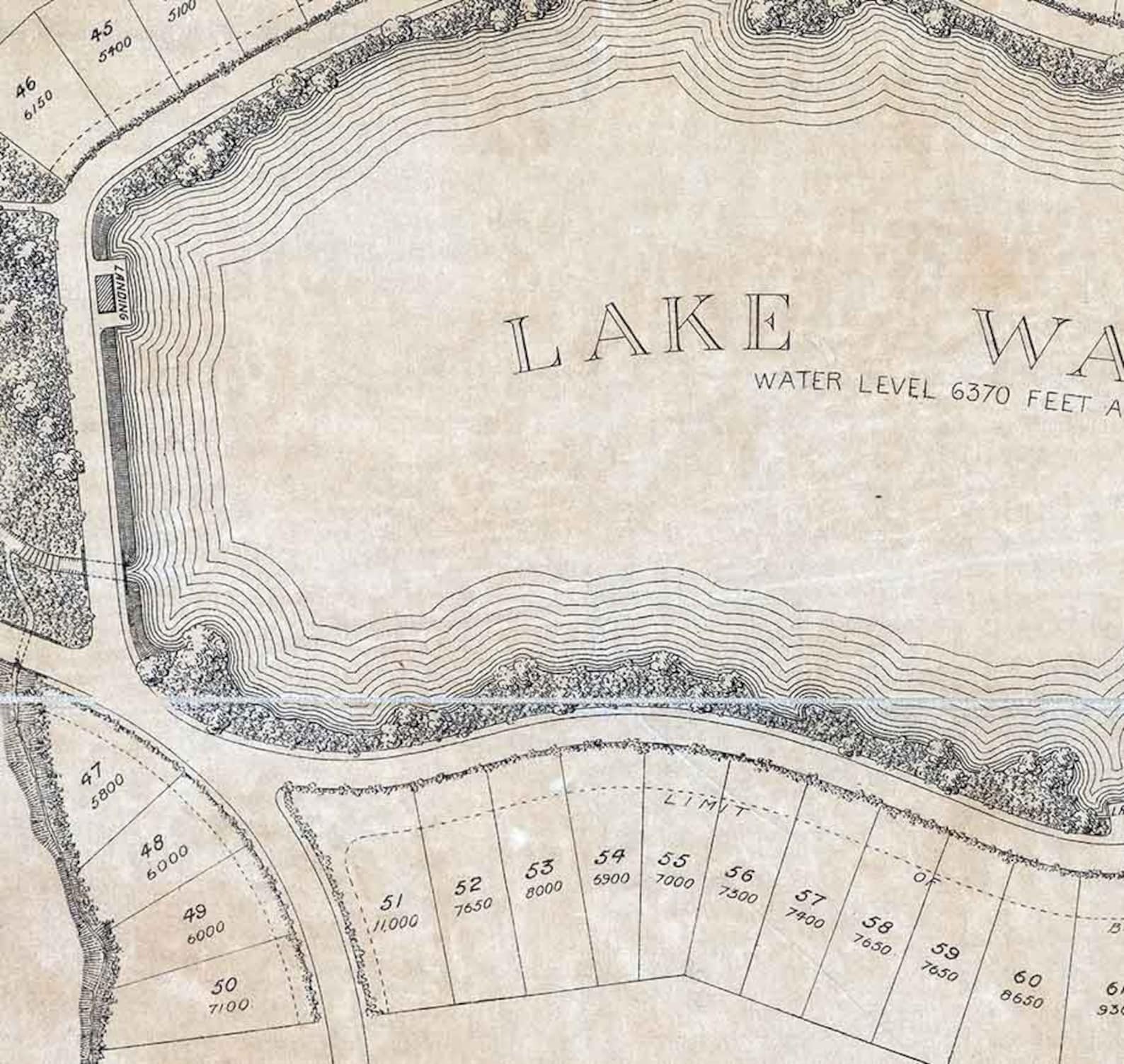 1890 Map of the Village of Lake Wauconda Perry Park Douglas Etsy