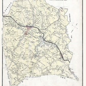 1876-Karte von Smith Township Washington County Pa