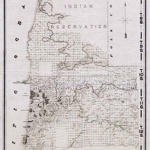 1895-Karte von Lincoln County, Oregon