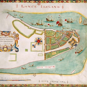 1664 Karte von New Amsterdam New York City