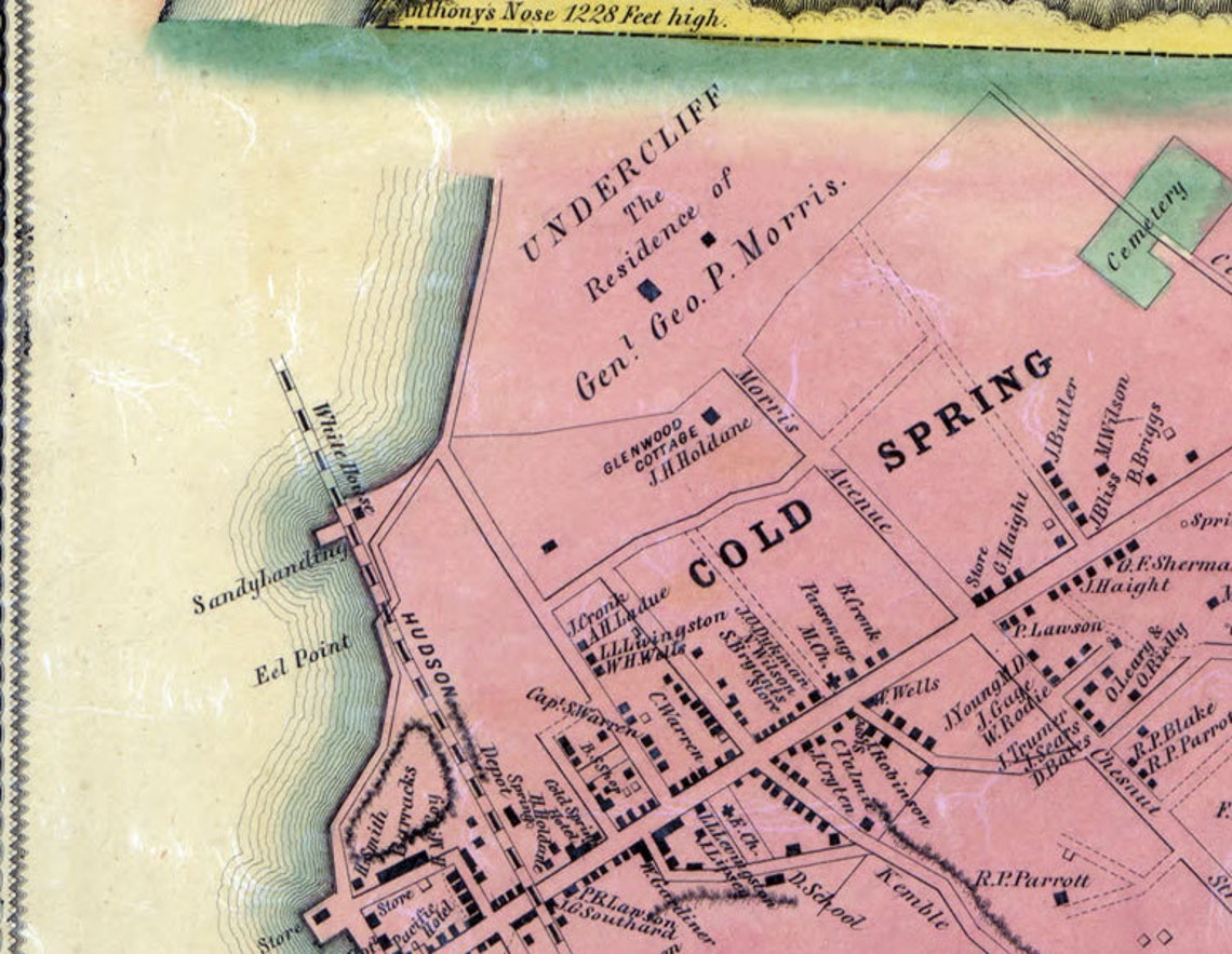 1854 Map of Putnam County New York Etsy