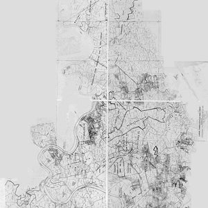 1900 bis 1921 Farm Line Karte des nordwestlichen Fayette County PA