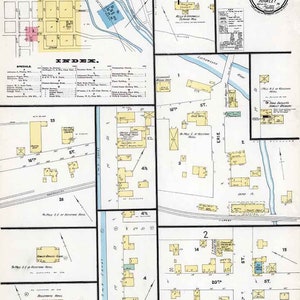 1897 Stadtplan von Hawley Wayne County in Pennsylvania