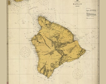 1917 Map of Hawaii