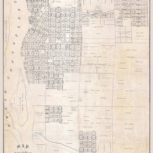 Carte 1857 de La Crosse, Wisconsin