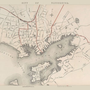 1891 Map of Gloucester Massachusetts