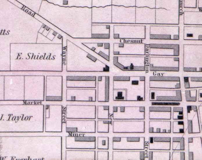 1847 Town Map of West Chester Pennsylvania sold by Malayalam SKU 47136762 55 OFF Printerval