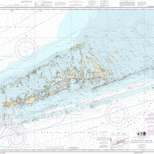 Mapa Náutico de 2012 de Sombrero Key para Sand Key Florida
