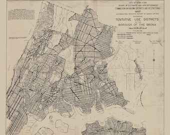 1941 年頃のニューヨーク市ブロンクスの地図 | 通り、家番号