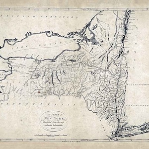 1796 Map of the State of New York
